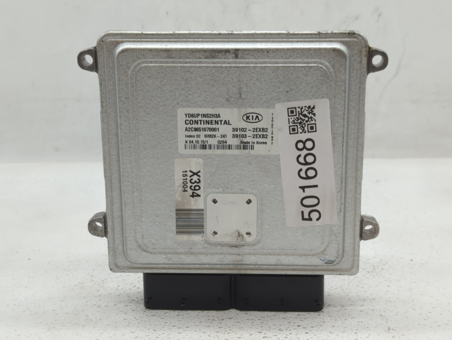 2016 Kia Forte PCM Engine Control Computer ECU ECM PCU OEM P/N:39107-2EXB2 39106-2EXB2, 39103-2EXB2, 39102-2EXB2 Fits OEM Us