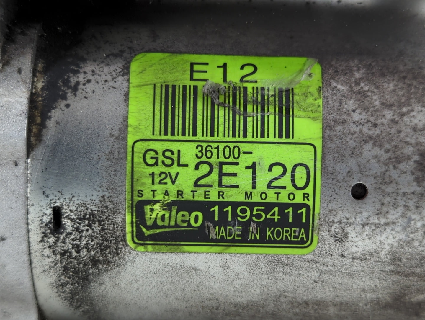2014-2016 Kia Forte Car Starter Motor Solenoid OEM P/N:36100-2E120 Fits Fits 2012 2013 2014 2015 2016 OEM Used Auto Parts - 