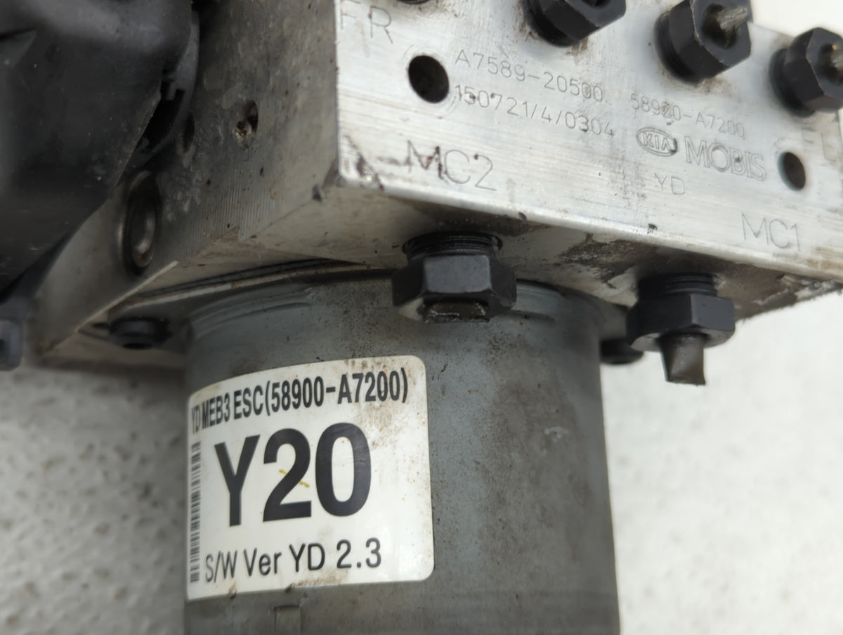 2014-2016 Kia Forte Anti-Lock Brake ABS Pump Module Actuator OEM P/N:58900-A7200 61589-45200, 58920-A7200 Fits Fits 2014 201