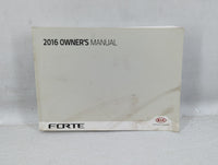 2016 Kia Forte Owners Manual Book Guide P/N:GA70-EU55C OEM Used Auto Parts - Oemusedautoparts1.com