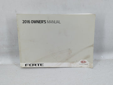 2016 Kia Forte Owners Manual Book Guide P/N:GA70-EU55C OEM Used Auto Parts - Oemusedautoparts1.com