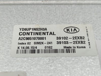 2016 Kia Forte PCM Engine Control Computer ECU ECM PCU OEM P/N:39103-2EB2 39102-2EXB2 Fits OEM Used Auto Parts - Oemusedauto