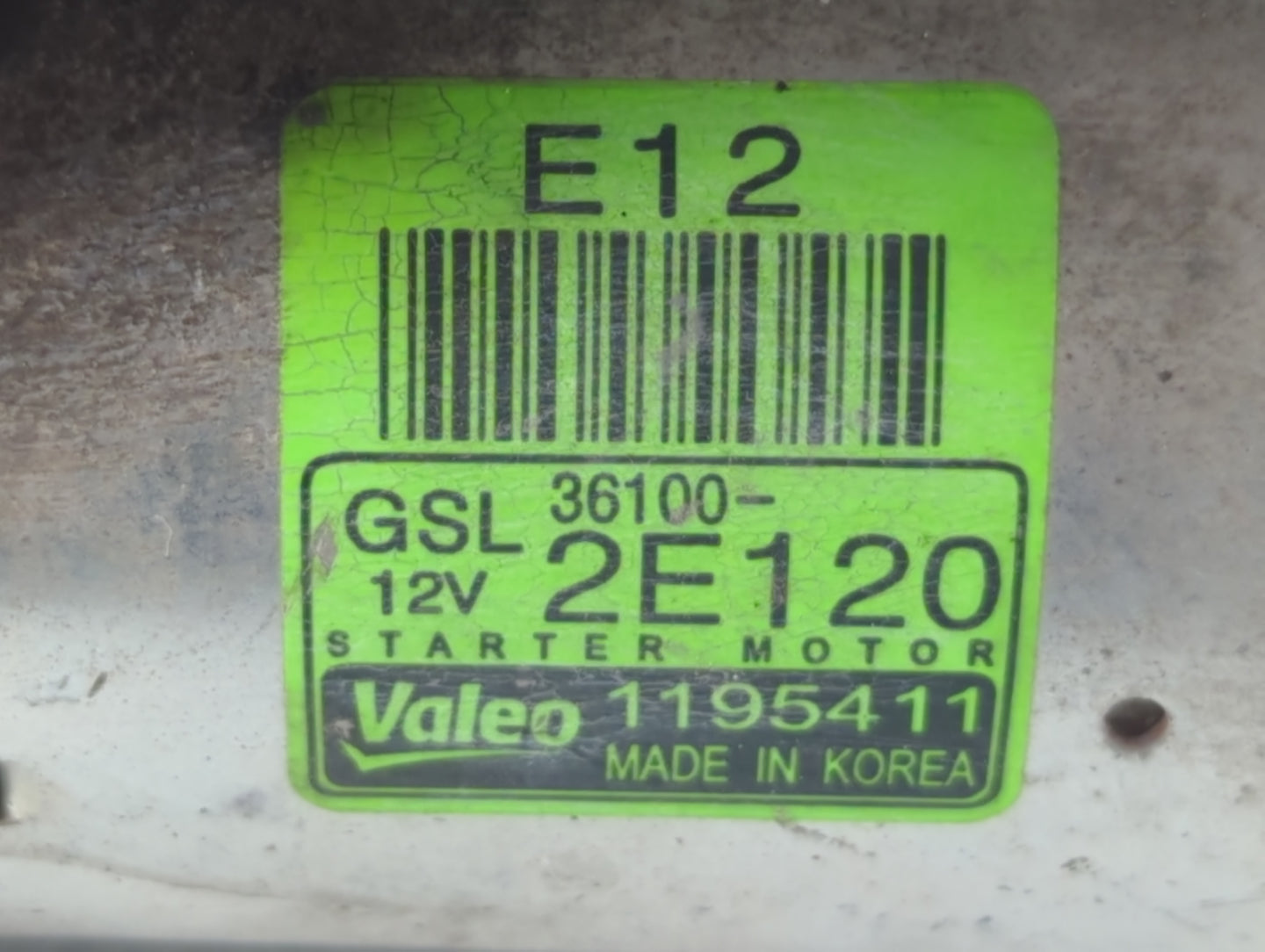 2014-2016 Kia Forte Car Starter Motor Solenoid OEM P/N:36100-2E120 Fits Fits 2012 2013 2014 2015 2016 OEM Used Auto Parts - 