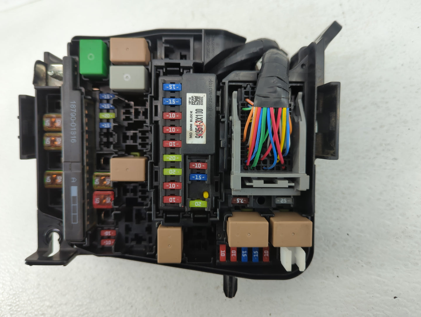 2014-2016 Kia Forte Fusebox Fuse Box Panel Relay Module P/N:91950-3X510 91203-A7482 Fits Fits 2014 2015 2016 OEM Used Auto P