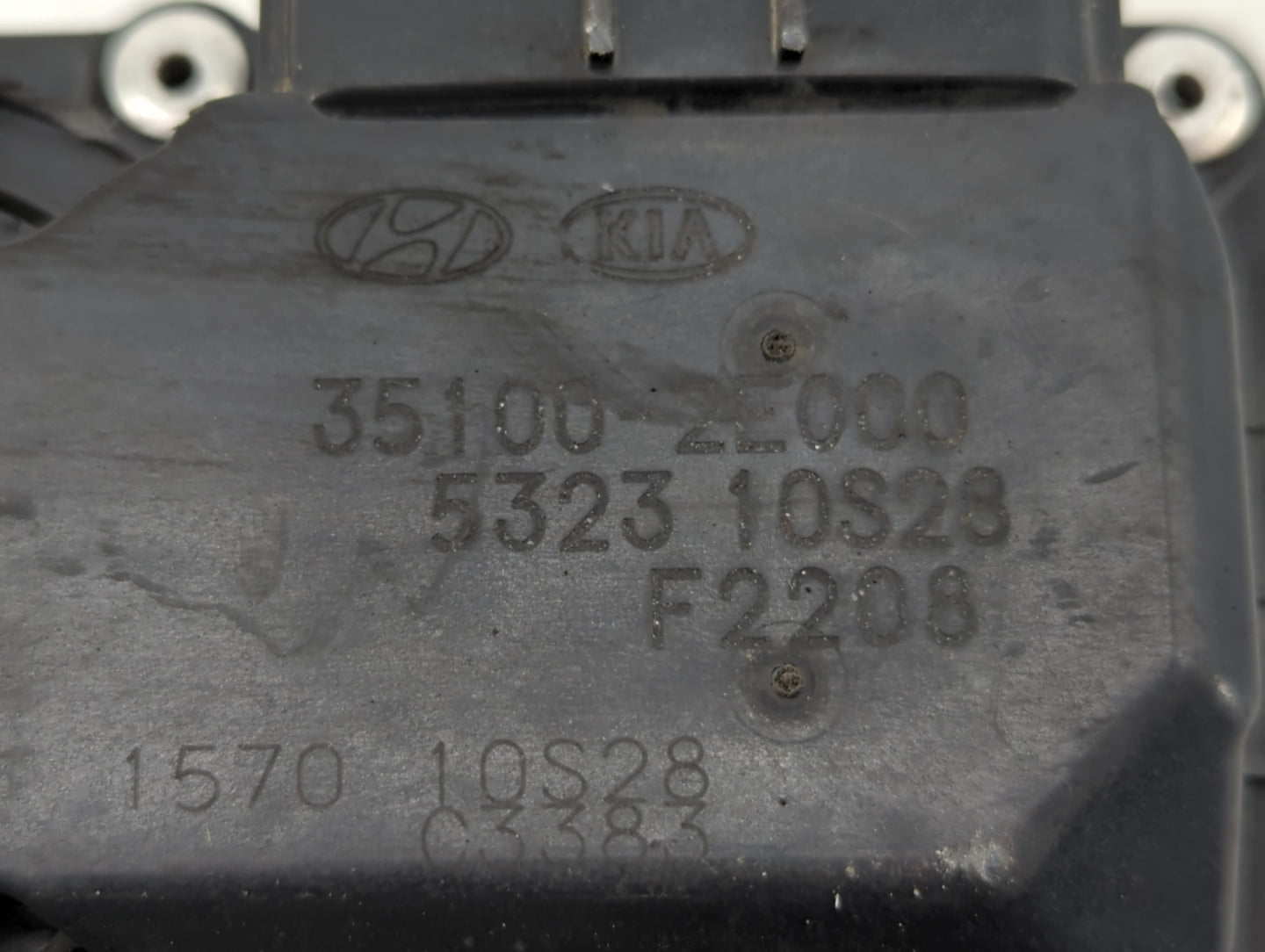 2014-2018 Kia Forte Throttle Body P/N:35100-2E00 Fits Fits 2011 2012 2013 2014 2015 2016 2017 2018 2019 2020 2021 OEM Used A