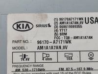 2014-2016 Kia Forte Radio AM FM Cd Player Receiver Replacement P/N:96170-A7171WK Fits Fits 2014 2015 2016 OEM Used Auto Part