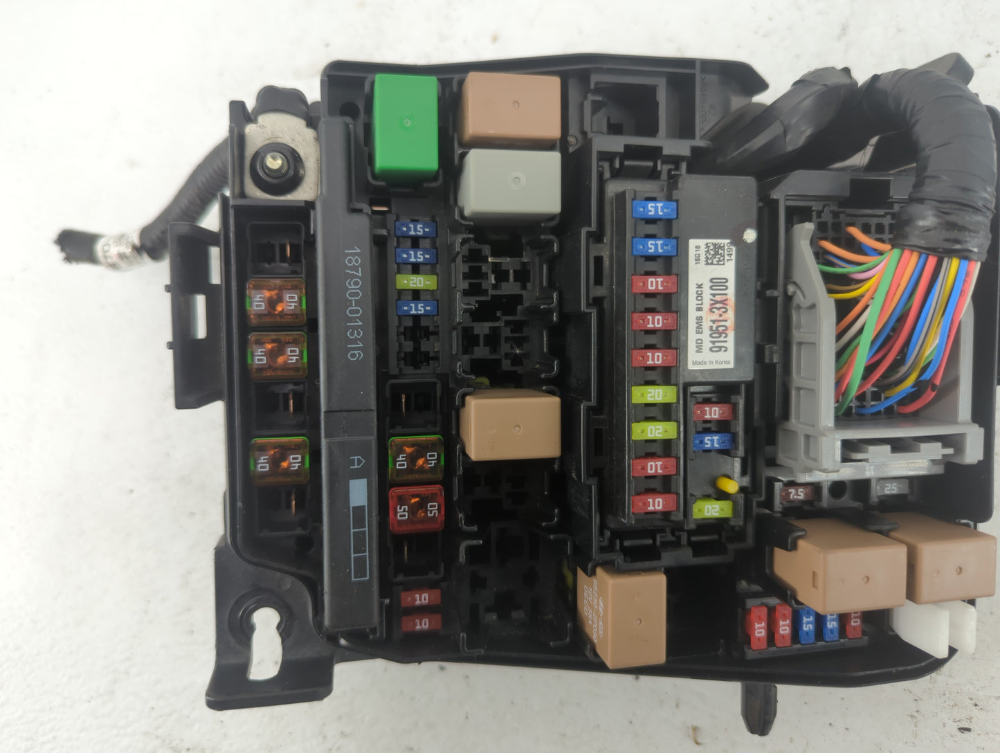 2014-2016 Kia Forte Fusebox Fuse Box Panel Relay Module P/N:91204 A7632 Fits Fits 2014 2015 2016 OEM Used Auto Parts - Oemus
