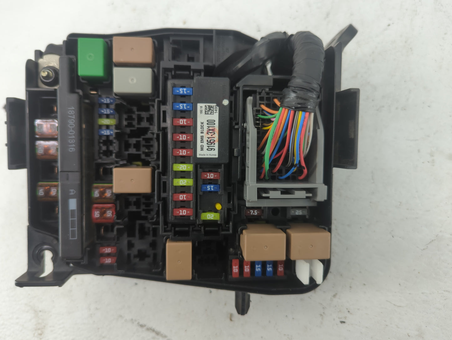 2014-2016 Kia Forte Fusebox Fuse Box Panel Relay Module P/N:91204 A7632 Fits Fits 2014 2015 2016 OEM Used Auto Parts - Oemus