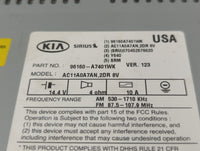 2014-2016 Kia Forte Radio AM FM Cd Player Receiver Replacement P/N:96160-A7401WK Fits Fits 2014 2015 2016 OEM Used Auto Part