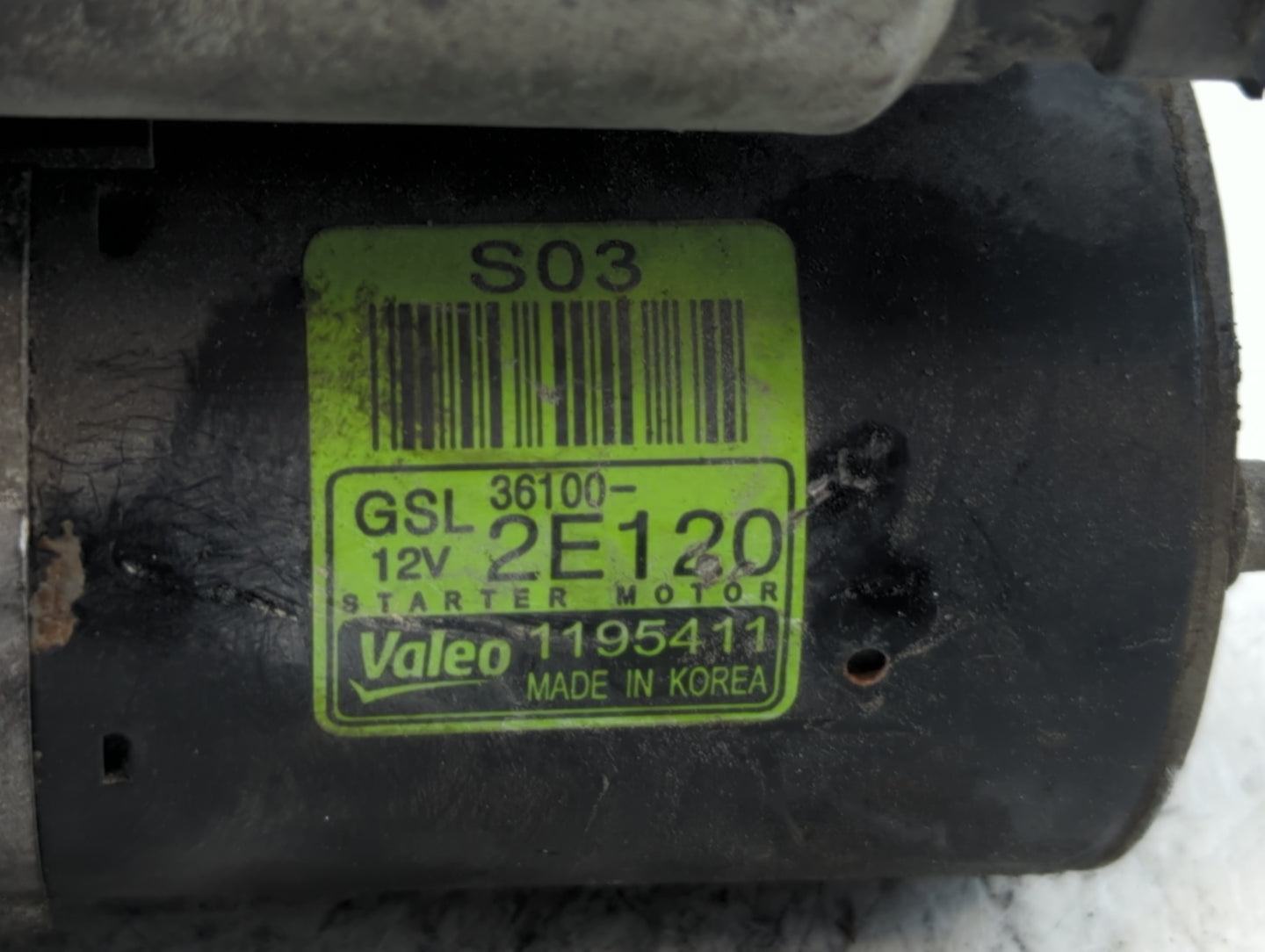 2014-2016 Kia Forte Car Starter Motor Solenoid OEM P/N:36100-2E120 Fits Fits 2012 2013 2014 2015 2016 OEM Used Auto Parts - 