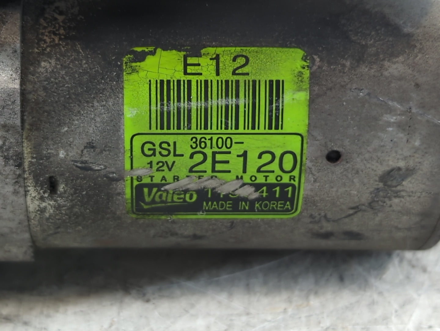 2014-2016 Kia Forte Car Starter Motor Solenoid OEM P/N:1195411 36100-2E120 Fits Fits 2012 2013 2014 2015 2016 OEM Used Auto 