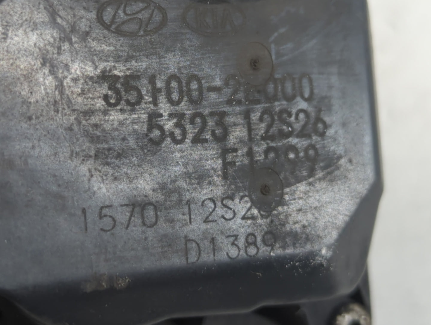 2014-2018 Kia Forte Throttle Body P/N:35100-2E000 Fits Fits 2011 2012 2013 2014 2015 2016 2017 2018 2019 2020 2021 OEM Used 