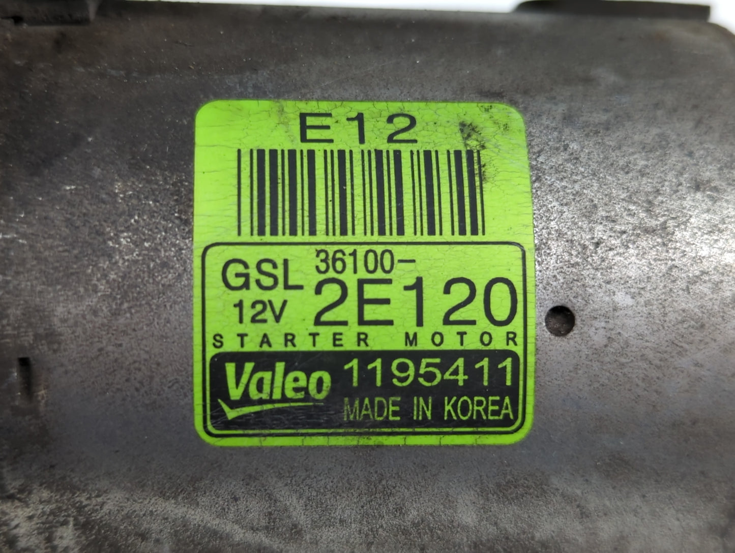 2016-2022 Kia Forte Car Starter Motor Solenoid OEM P/N:1195411 36100-2E120 Fits Fits 2013 2014 2016 2017 2018 2019 2020 2021