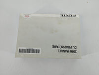2016 Kia Forte Owners Manual Book Guide OEM Used Auto Parts - Oemusedautoparts1.com