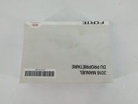 2016 Kia Forte Owners Manual Book Guide OEM Used Auto Parts - Oemusedautoparts1.com