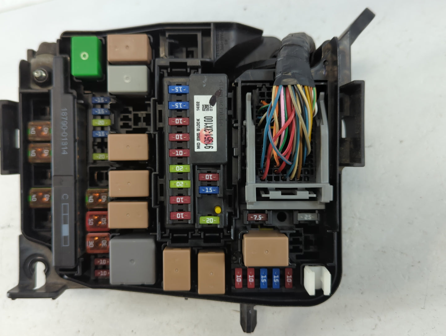 2014-2016 Kia Forte Fusebox Fuse Box Panel Relay Module P/N:91213 A7063 Fits Fits 2014 2015 2016 OEM Used Auto Parts - Oemus