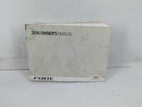 2016 Kia Forte Owners Manual Book Guide P/N:GA7O-EU57C OEM Used Auto Parts - Oemusedautoparts1.com
