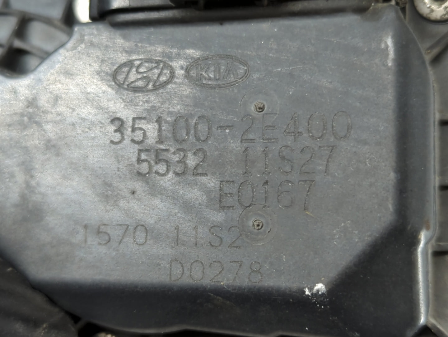 2014-2016 Kia Forte Throttle Body P/N:35100-2E400 Fits Fits 2012 2013 2014 2015 2016 2018 2019 2020 2021 OEM Used Auto Parts