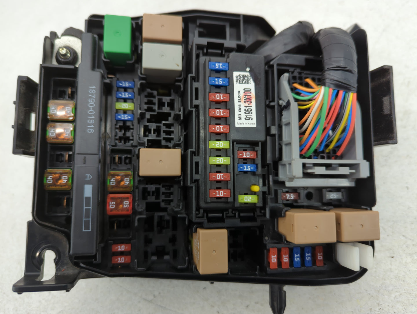 2014-2016 Kia Forte Fusebox Fuse Box Panel Relay Module P/N:91204 A7632 Fits Fits 2014 2015 2016 OEM Used Auto Parts - Oemus