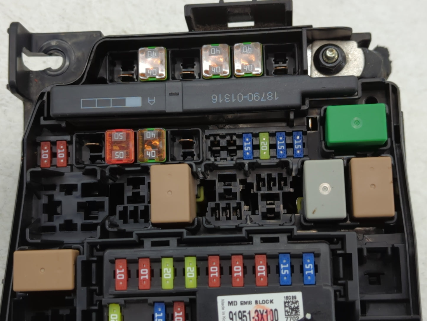 2014-2016 Kia Forte Fusebox Fuse Box Panel Relay Module P/N:91204 A7632 Fits Fits 2014 2015 2016 OEM Used Auto Parts - Oemus