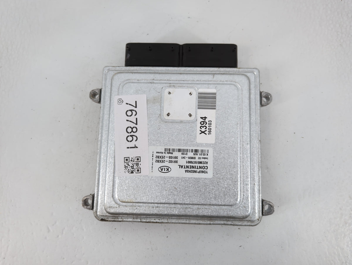 2016 Kia Forte PCM Engine Control Computer ECU ECM PCU OEM P/N:39103-2EXB2 39102-2EXB2 OEM Used Auto Parts - Oemusedautopart
