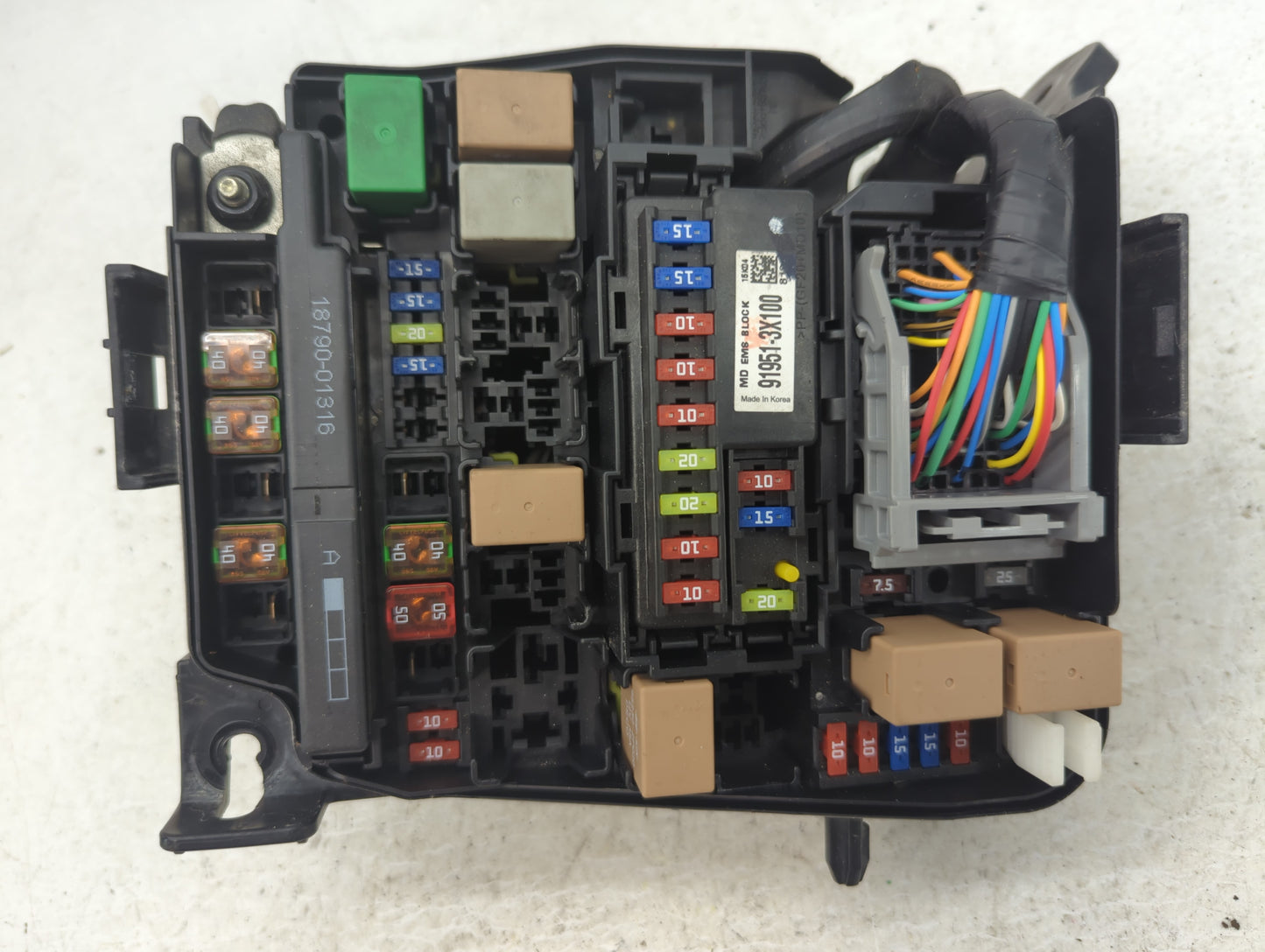 2014-2016 Kia Forte Fusebox Fuse Box Panel Relay Module P/N:91204 A7632 Fits Fits 2014 2015 2016 OEM Used Auto Parts - Oemus