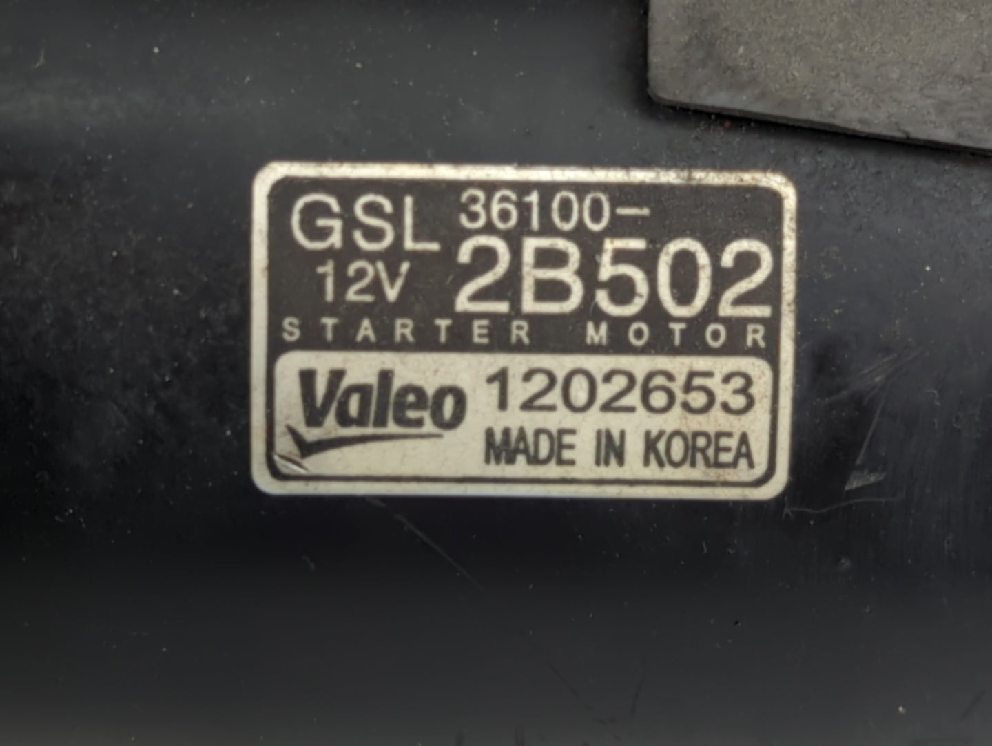 2014-2016 Kia Forte Car Starter Motor Solenoid OEM P/N:36100-2B502 1202653 Fits Fits 2012 2013 2014 2015 2016 OEM Used Auto 