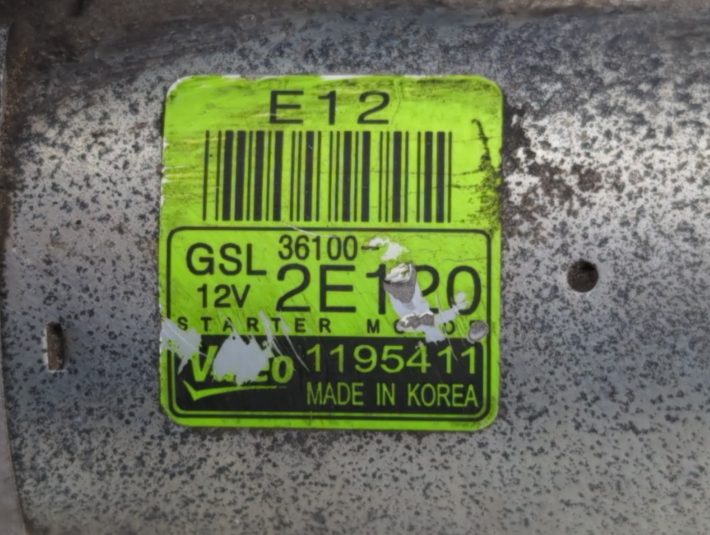 2014-2016 Kia Forte Car Starter Motor Solenoid OEM P/N:36100-2E120 Fits Fits 2012 2013 2014 2015 2016 OEM Used Auto Parts - 