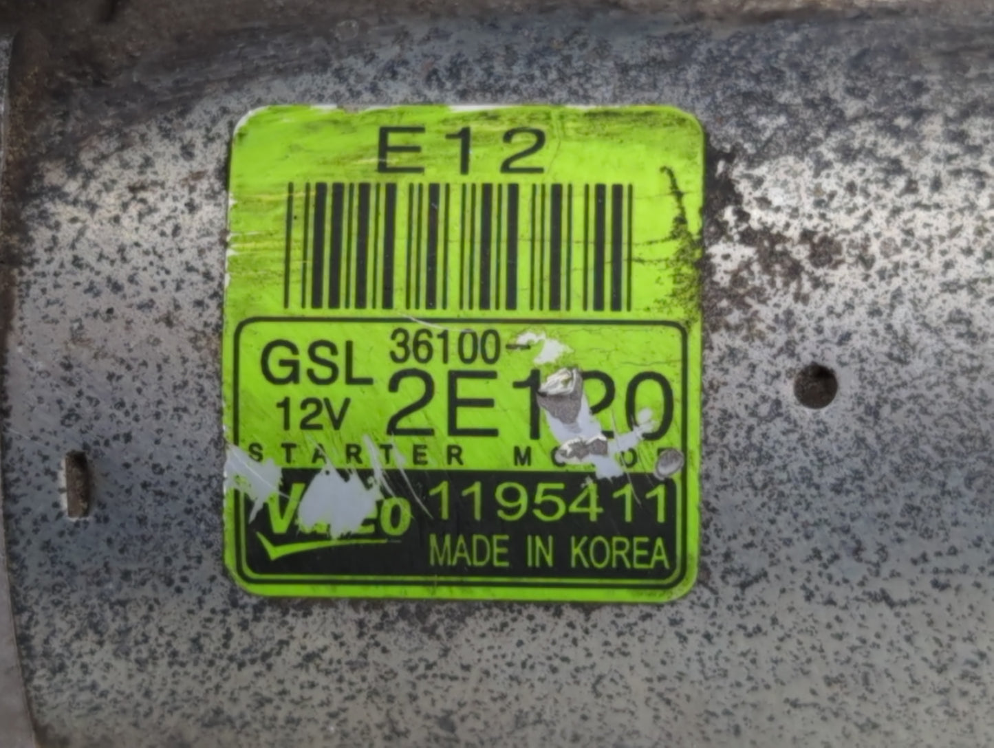 2014-2016 Kia Forte Car Starter Motor Solenoid OEM P/N:36100-2E120 Fits Fits 2012 2013 2014 2015 2016 OEM Used Auto Parts - 