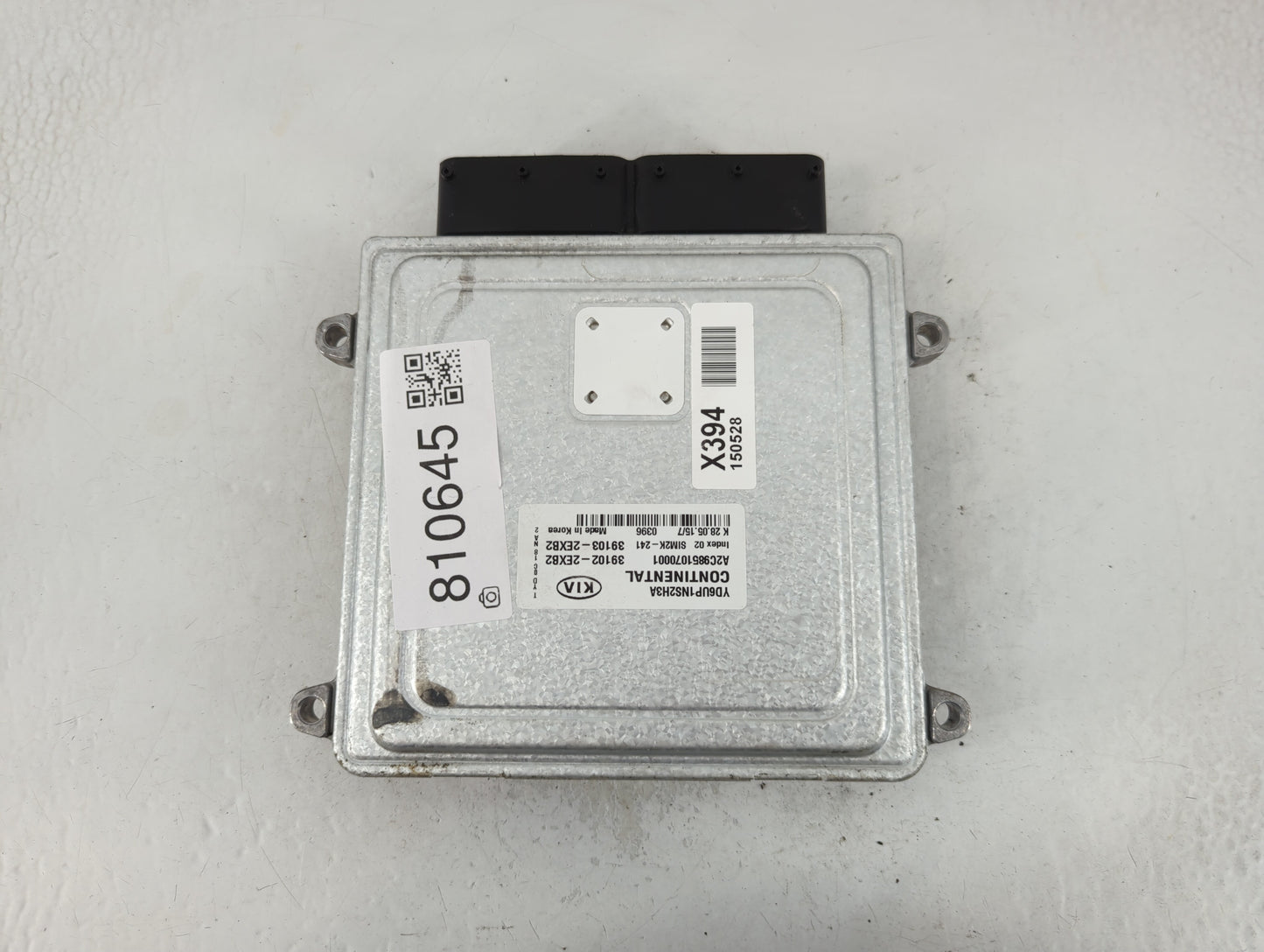 2016 Kia Forte PCM Engine Control Computer ECU ECM PCU OEM P/N:39102-2EXB2 39103-2EXB2, 39106-2EXB2 Fits OEM Used Auto Parts