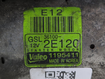 2014-2016 Kia Forte Car Starter Motor Solenoid OEM P/N:1195411 36100-2E120 Fits Fits 2012 2013 2014 2015 2016 OEM Used Auto Parts