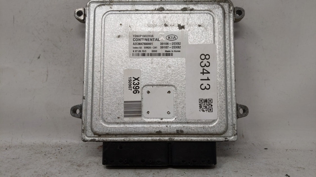 2016 Kia Forte PCM Engine Control Computer ECU ECM PCU OEM P/N:39103-2EXB2 39102-2EXB2, 39106-2EXB2, 39107-2EXB2 OEM Used Au