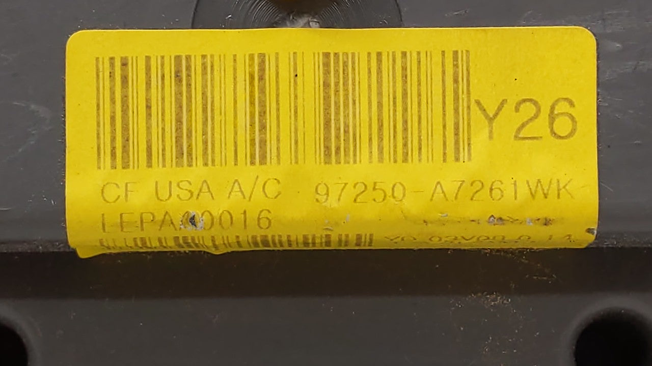 2014-2016 Kia Forte Koup Climate Control Module Temperature AC/Heater Replacement P/N:97250-A7261WK Fits Fits 2014 2015 2016