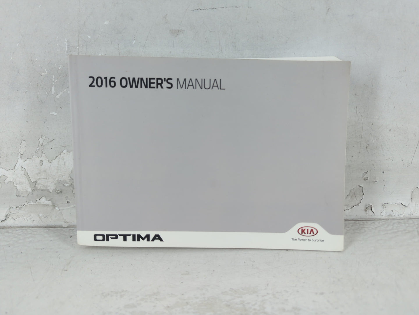 2016 Kia Optima Owners Manual Book Guide P/N:GDG5-EU62C OEM Used Auto Parts - Oemusedautoparts1.com