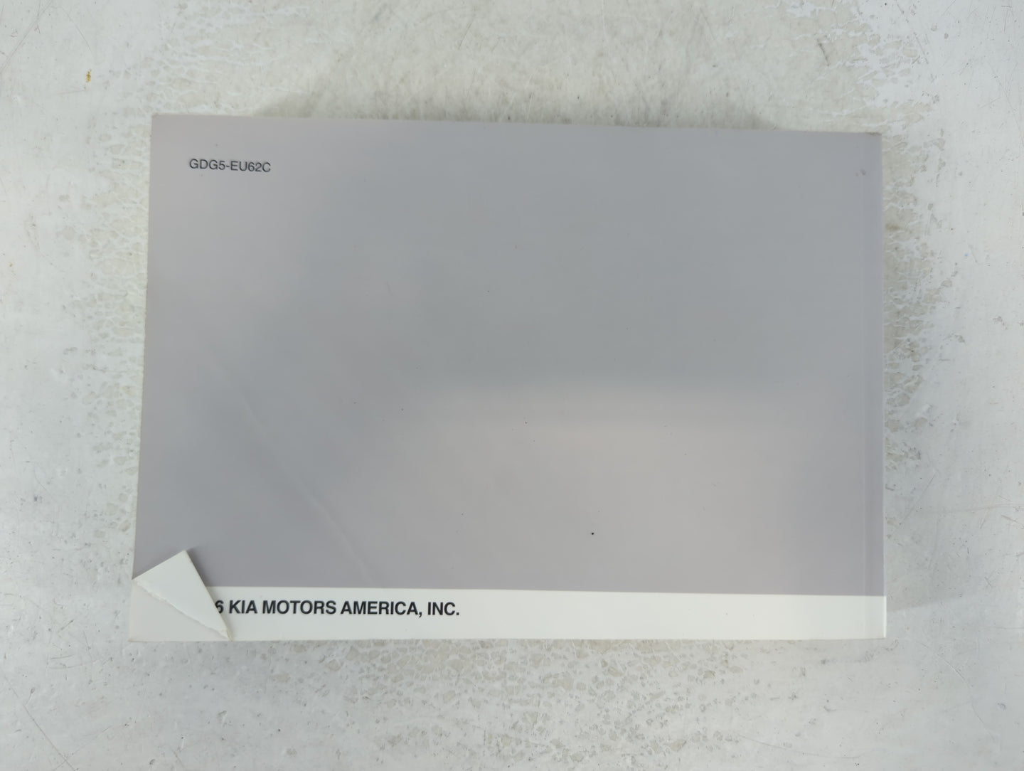2016 Kia Optima Owners Manual Book Guide P/N:GDG5-EU62C OEM Used Auto Parts - Oemusedautoparts1.com