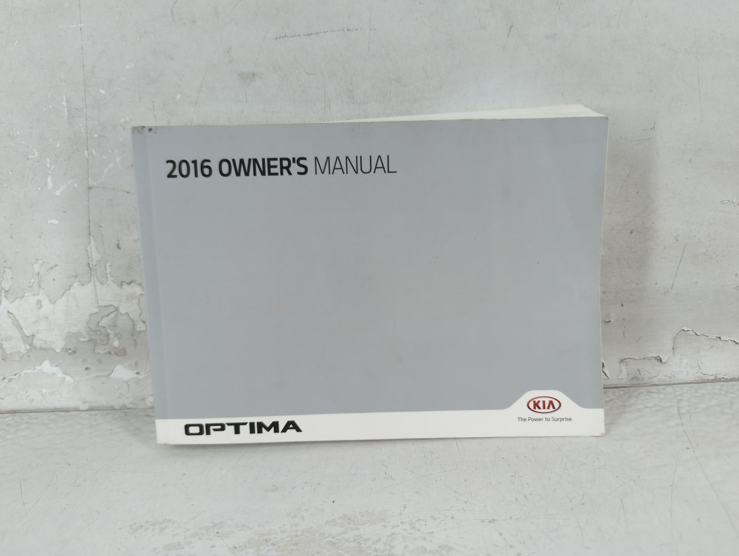 2016 Kia Optima Owners Manual Book Guide P/N:GDG5-EU65E OEM Used Auto Parts - Oemusedautoparts1.com