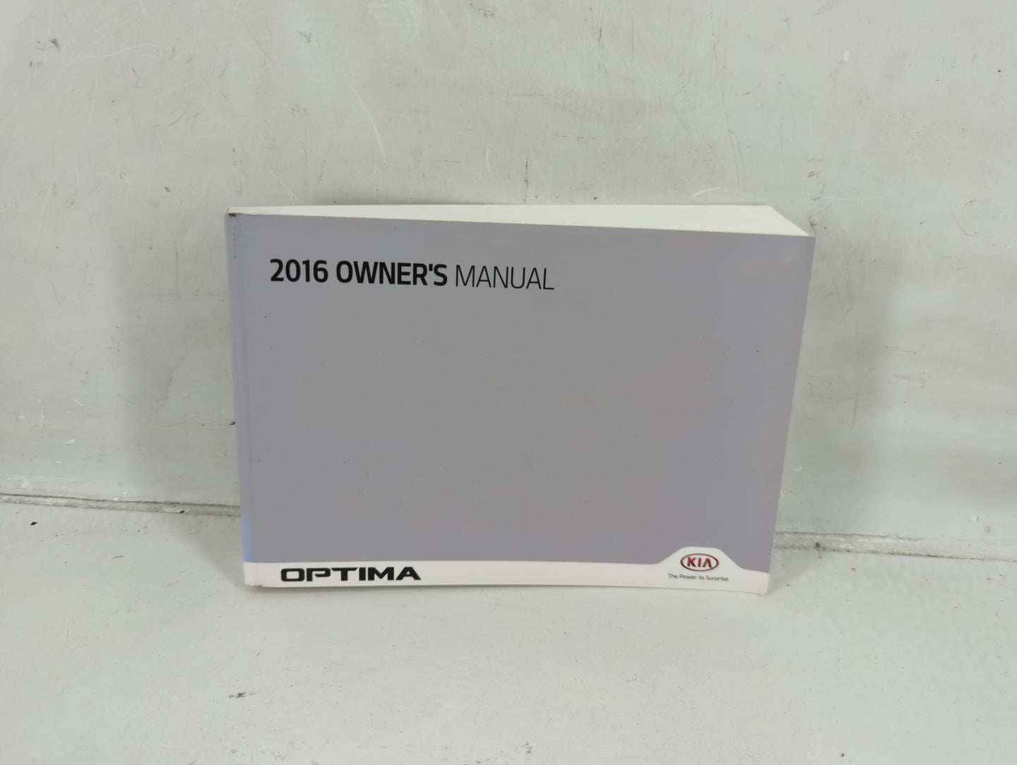2016 Kia Optima Owners Manual Book Guide P/N:GDG5-EU5OA OEM Used Auto Parts - Oemusedautoparts1.com
