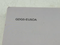 2016 Kia Optima Owners Manual Book Guide P/N:GDG5-EU5OA OEM Used Auto Parts - Oemusedautoparts1.com