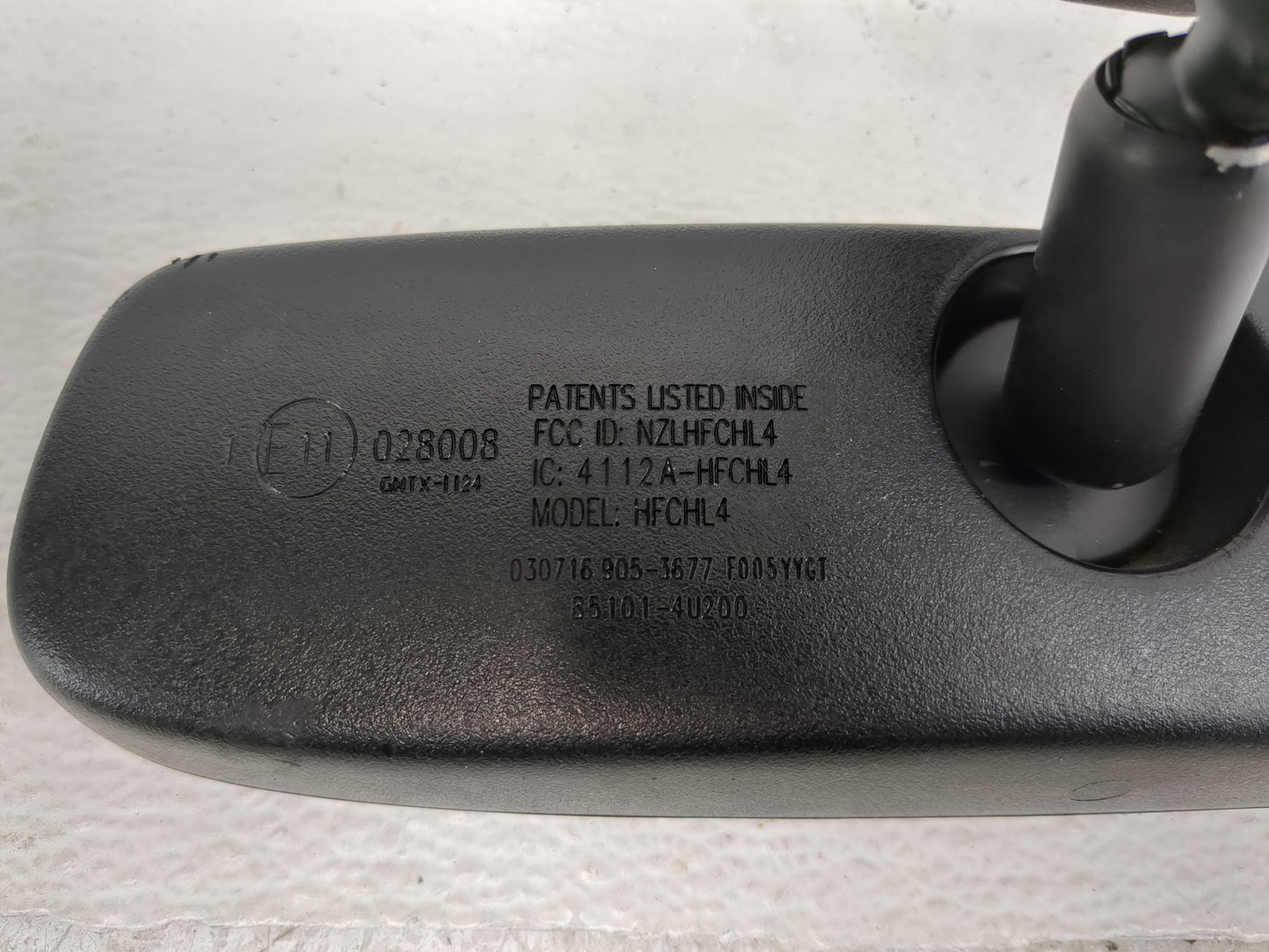 2016-2020 Kia Optima Interior Rear View Mirror Replacement OEM P/N:E11028008 Fits OEM Used Auto Parts - Oemusedautoparts1.co