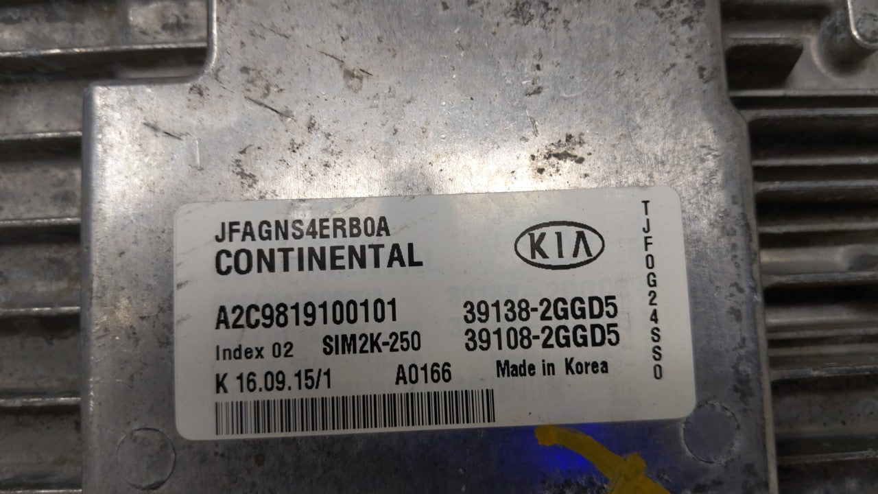 2016-2018 Kia Optima PCM Engine Control Computer ECU ECM PCU OEM P/N:39138-2GG5D 391080-2GGD5 Fits Fits 2016 2017 2018 OEM U