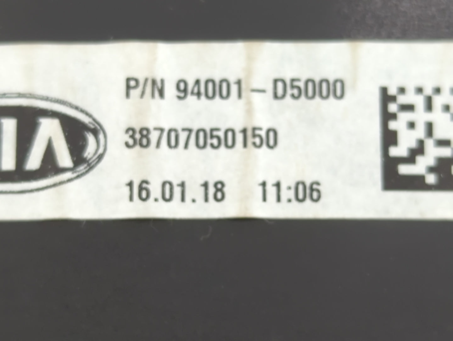 2016-2018 Kia Optima Instrument Cluster Speedometer Gauges P/N:94001-D5000 Fits Fits 2016 2017 2018 OEM Used Auto Parts - Oe