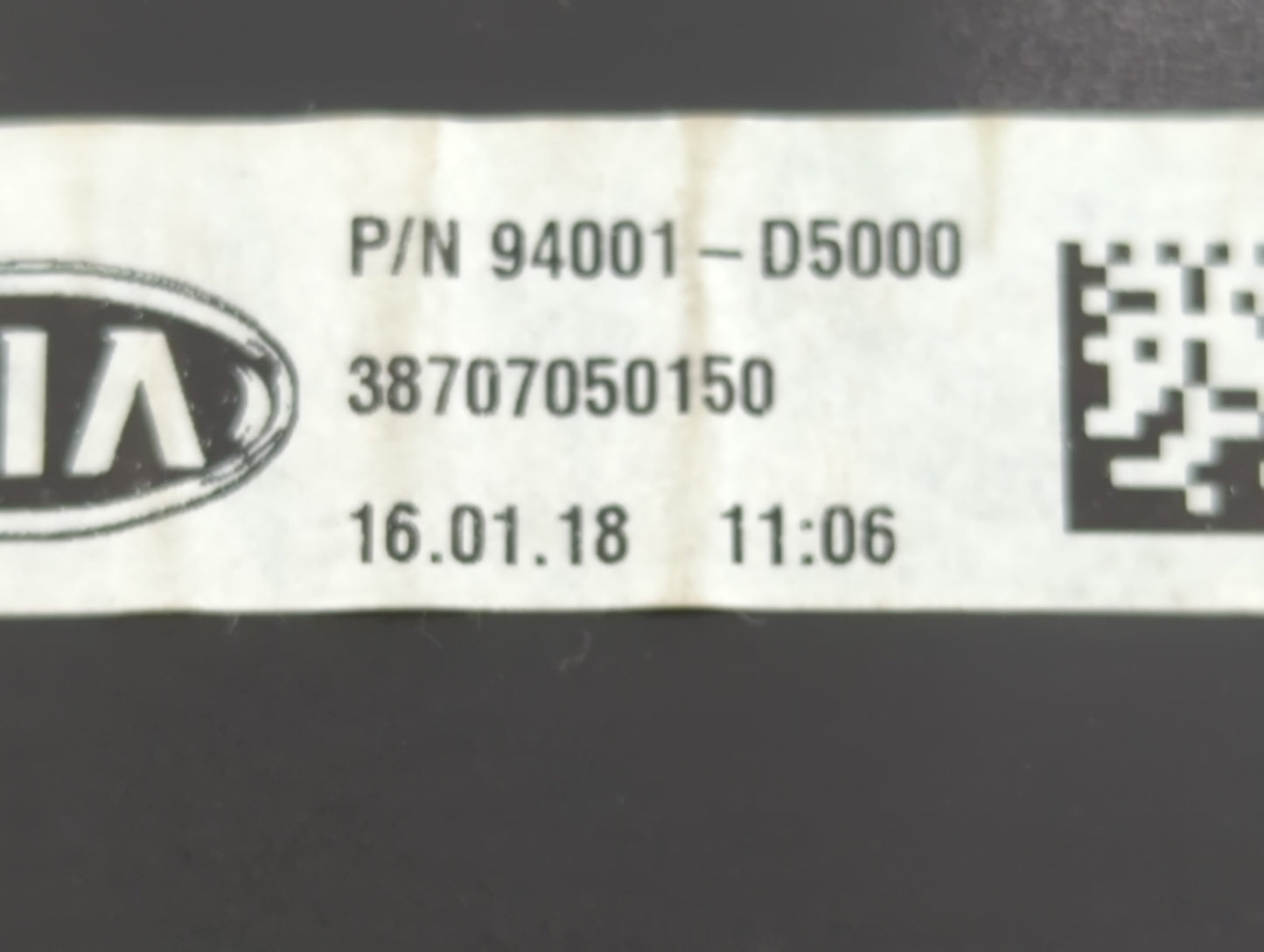 2016-2018 Kia Optima Instrument Cluster Speedometer Gauges P/N:94001-D5000 Fits Fits 2016 2017 2018 OEM Used Auto Parts - Oe