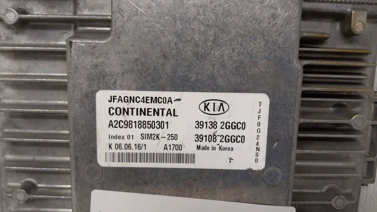 2016-2018 Kia Optima PCM Engine Control Computer ECU ECM PCU OEM P/N:39138-2GGC1 39108-2GGC1, 39138-2GGC0 Fits Fits 2016 201