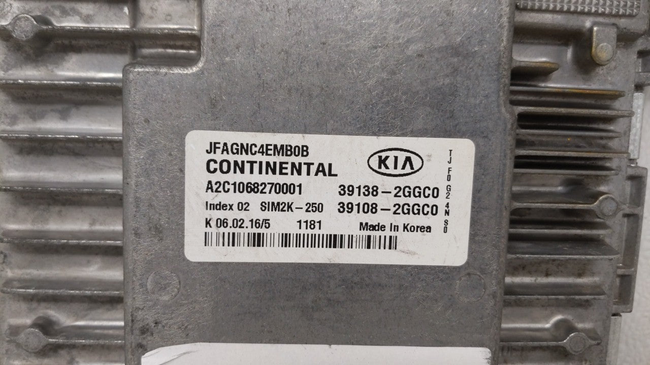 2016-2018 Kia Optima PCM Engine Control Computer ECU ECM PCU OEM P/N:39138-2GGC1 39108-2GGC1, 39138-2GGC0 Fits Fits 2016 201