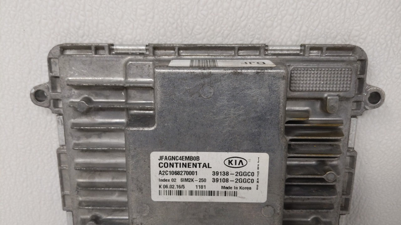 2016-2018 Kia Optima PCM Engine Control Computer ECU ECM PCU OEM P/N:39138-2GGC1 39108-2GGC1, 39138-2GGC0 Fits Fits 2016 201