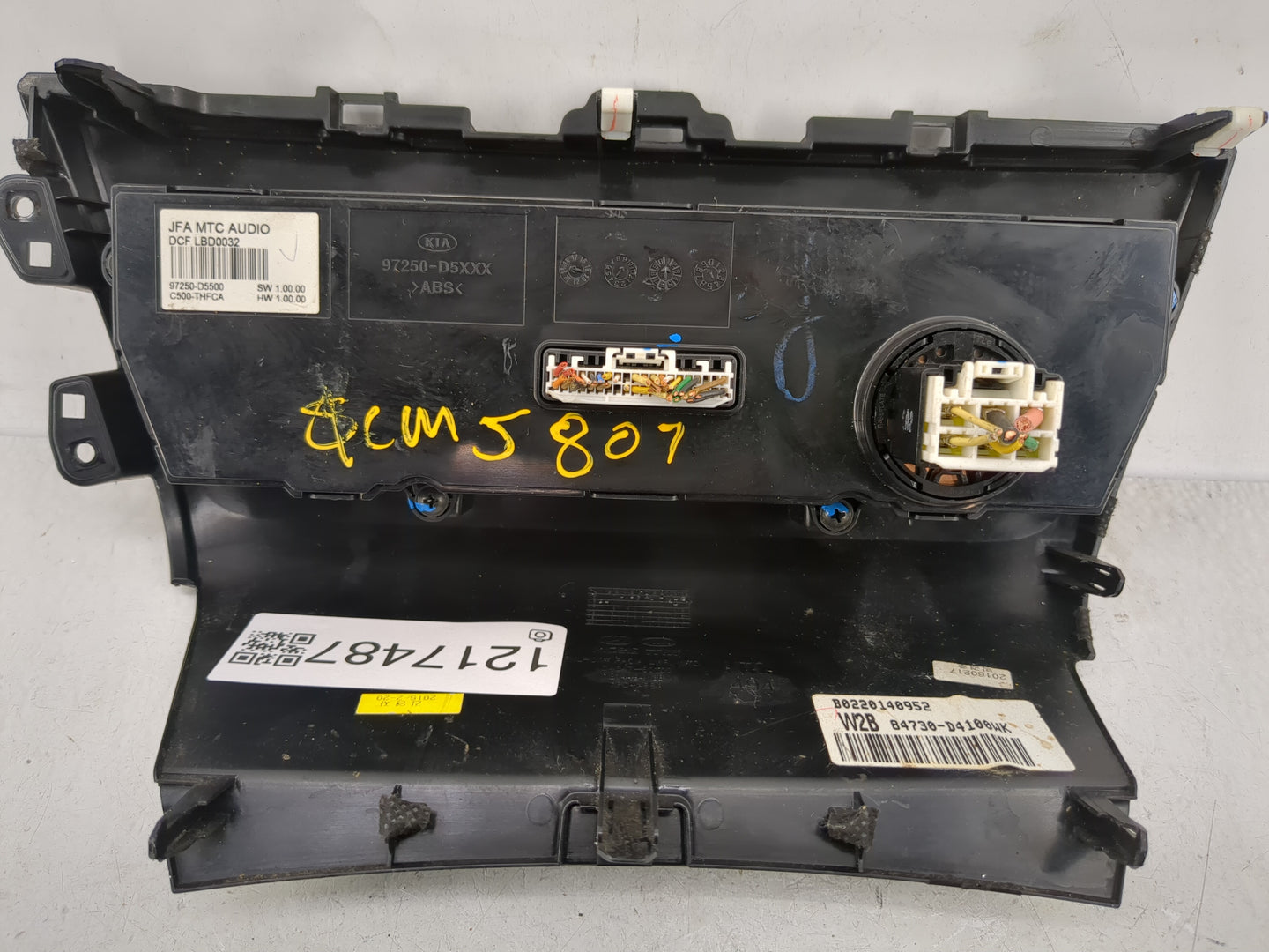 2016-2018 Kia Optima Climate Control Module Temperature AC/Heater Replacement P/N:84730-D4100WK Fits Fits 2016 2017 2018 OEM