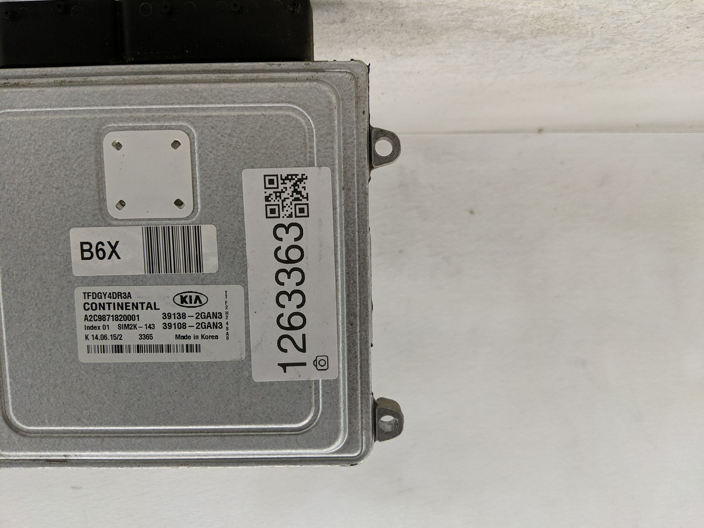 2015-2016 Kia Optima PCM Engine Control Computer ECU ECM PCU OEM P/N:39108-2GAN3 39138-2GAN3 Fits Fits 2015 2016 OEM Used Au