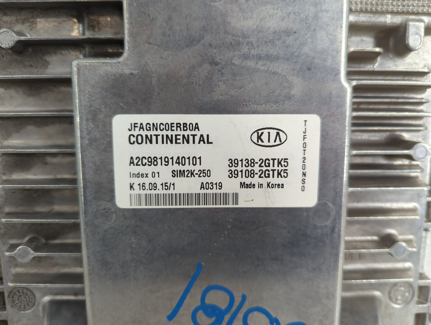 2016-2018 Kia Optima PCM Engine Control Computer ECU ECM PCU OEM P/N:822503D A2C9819140101, 39138-2GTK5 Fits Fits 2016 2017 