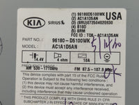 2016-2018 Kia Optima Radio AM FM Cd Player Receiver Replacement P/N:96180-D5100WK Fits Fits 2016 2017 2018 OEM Used Auto Par