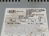 2016-2018 Kia Optima Radio AM FM Cd Player Receiver Replacement P/N:96180-D5100WK Fits Fits 2016 2017 2018 OEM Used Auto Par